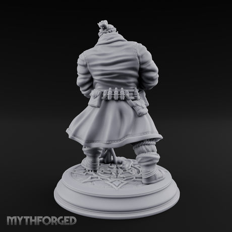 Blade Drawing Dwarf Duelist Miniature for Dungeons and Dragons, Pathfinder or other TTRPGs