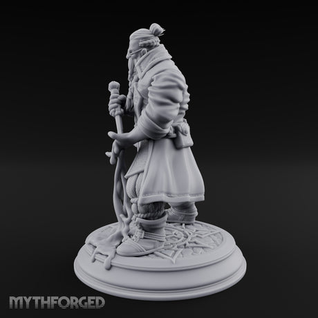Blade Drawing Dwarf Duelist Miniature for Dungeons and Dragons, Pathfinder or other TTRPGs