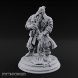 Blade Drawing Dwarf Duelist Miniature for Dungeons and Dragons, Pathfinder or other TTRPGs