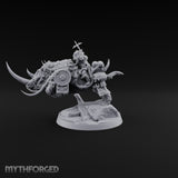 Tusks Out, Shield Slung Woolly Rhinoceros Mount