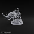 Tusks Out, Shield Slung Woolly Rhinoceros Mount