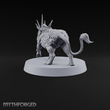 Peeled Face, Raised Hackles Krenshar Spined Skull-Faced Feline — A