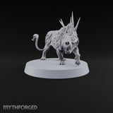 Peeled Face, Raised Hackles Krenshar Spined Skull-Faced Feline — A