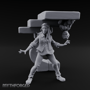 Juggling Heads Human Entertainer Miniature for Dungeons and Dragons, Pathfinder or other TTRPGs