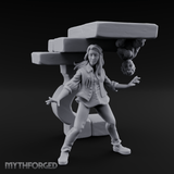 Juggling Heads Human Entertainer Miniature for Dungeons and Dragons, Pathfinder or other TTRPGs