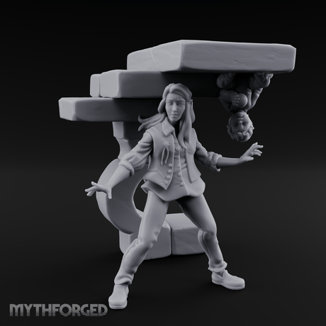 Juggling Heads Human Entertainer Miniature for Dungeons and Dragons, Pathfinder or other TTRPGs