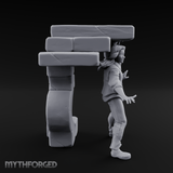 Juggling Heads Human Entertainer Miniature for Dungeons and Dragons, Pathfinder or other TTRPGs
