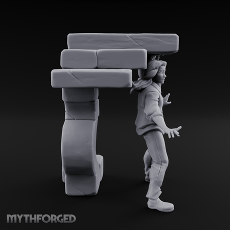 Juggling Heads Human Entertainer Miniature for Dungeons and Dragons, Pathfinder or other TTRPGs