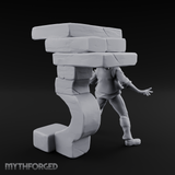 Juggling Heads Human Entertainer Miniature for Dungeons and Dragons, Pathfinder or other TTRPGs