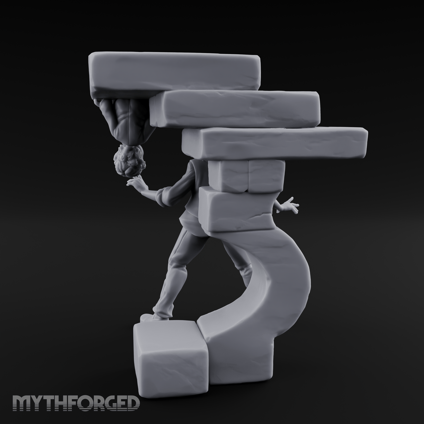 Juggling Heads Human Entertainer Miniature for Dungeons and Dragons, Pathfinder or other TTRPGs