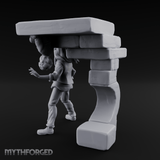 Juggling Heads Human Entertainer Miniature for Dungeons and Dragons, Pathfinder or other TTRPGs