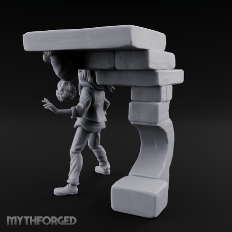 Juggling Heads Human Entertainer Miniature for Dungeons and Dragons, Pathfinder or other TTRPGs