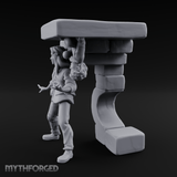 Juggling Heads Human Entertainer Miniature for Dungeons and Dragons, Pathfinder or other TTRPGs
