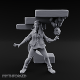 Juggling Heads Human Entertainer Miniature for Dungeons and Dragons, Pathfinder or other TTRPGs
