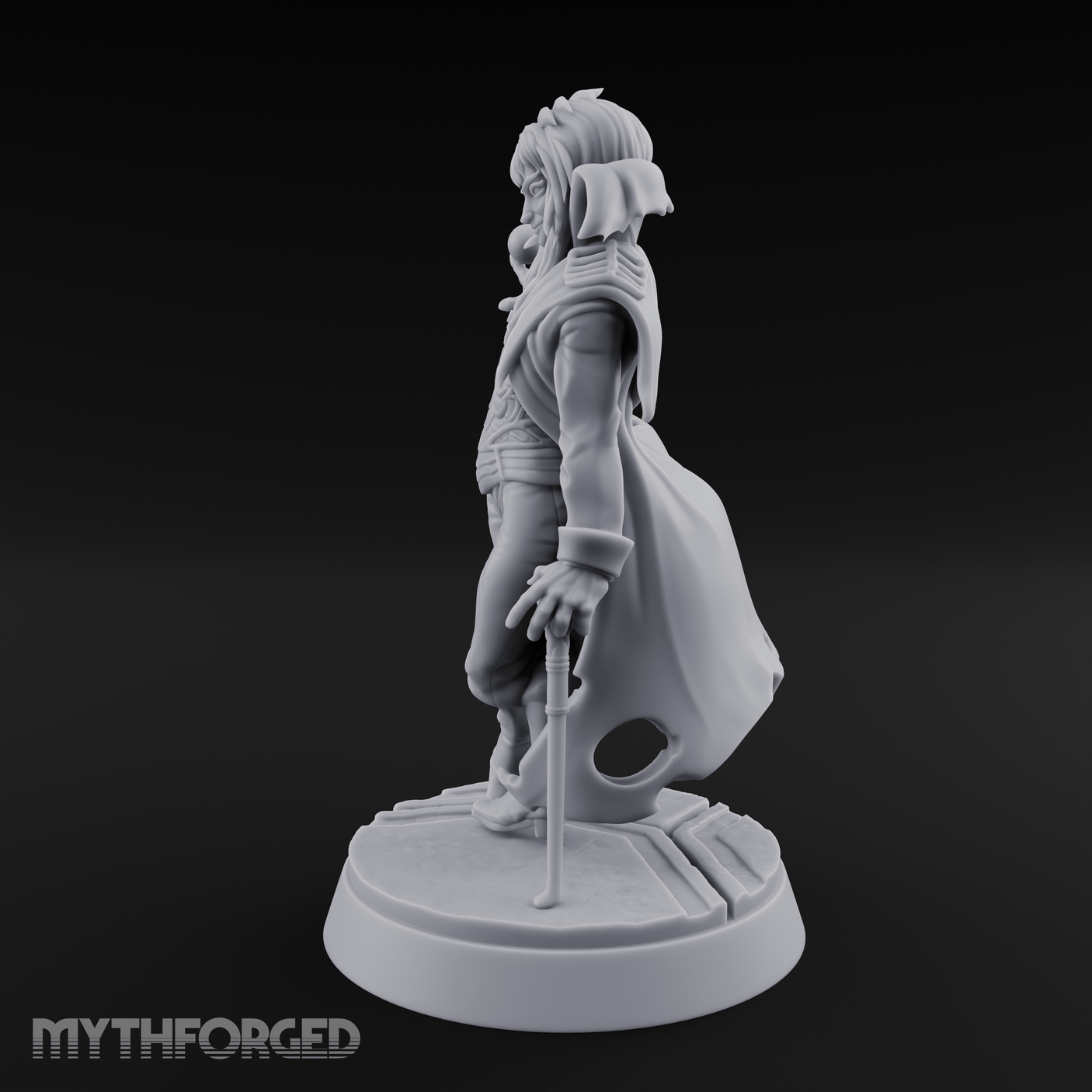 Orb Conjuring Tiefling Sorcerer Miniature for Dungeons and Dragons, Pathfinder or other TTRPGs