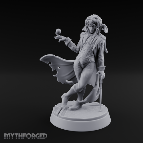Orb Conjuring Tiefling Sorcerer Miniature for Dungeons and Dragons, Pathfinder or other TTRPGs