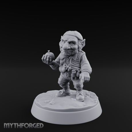 Palming The Orb Goblin Rogue Miniature for Dungeons and Dragons, Pathfinder or other TTRPGs