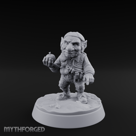 Palming The Orb Goblin Rogue Miniature for Dungeons and Dragons, Pathfinder or other TTRPGs