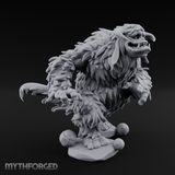 Shaggy And Snarling Owlbear Brute Miniature for Dungeons and Dragons, Pathfinder or other TTRPGs