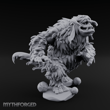 Shaggy And Snarling Owlbear Brute Miniature for Dungeons and Dragons, Pathfinder or other TTRPGs