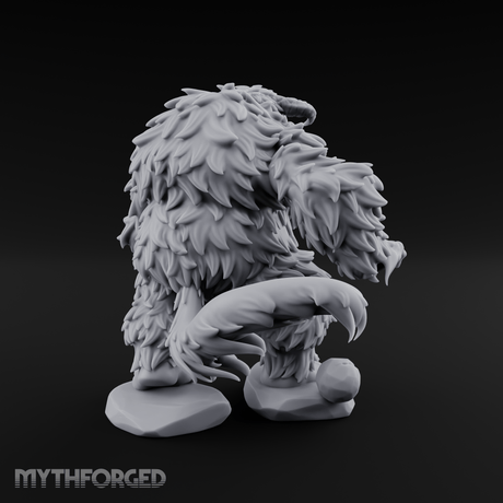 Shaggy And Snarling Owlbear Brute Miniature for Dungeons and Dragons, Pathfinder or other TTRPGs