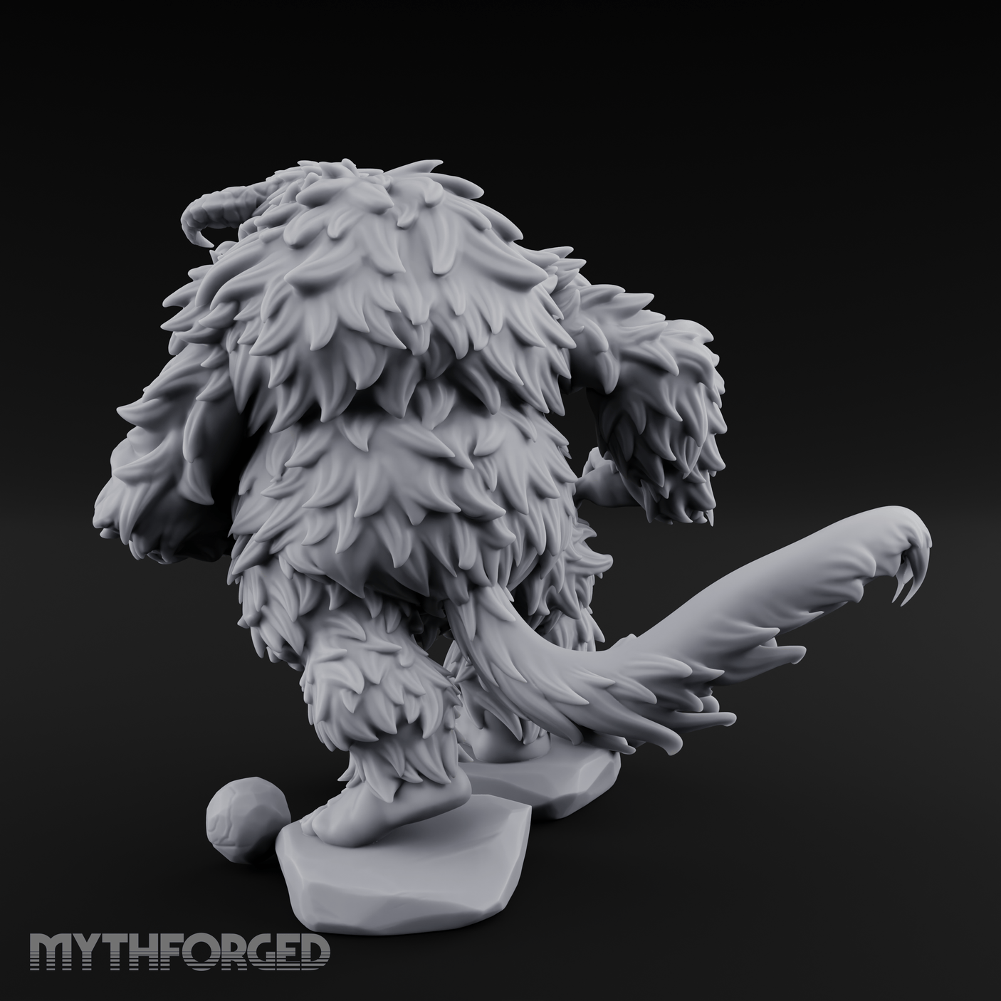 Shaggy And Snarling Owlbear Brute Miniature for Dungeons and Dragons, Pathfinder or other TTRPGs
