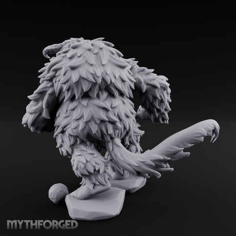 Shaggy And Snarling Owlbear Brute Miniature for Dungeons and Dragons, Pathfinder or other TTRPGs