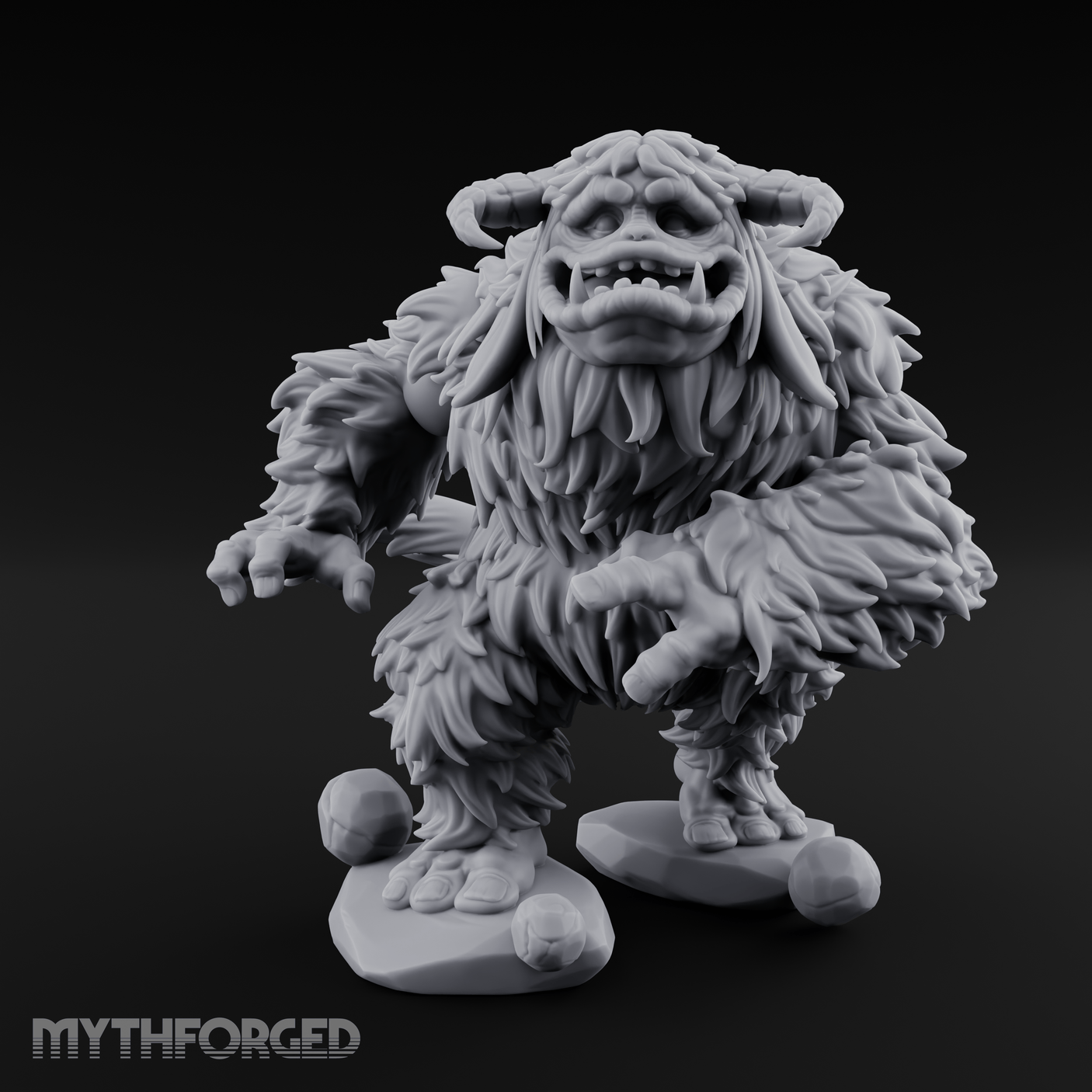Shaggy And Snarling Owlbear Brute Miniature for Dungeons and Dragons, Pathfinder or other TTRPGs