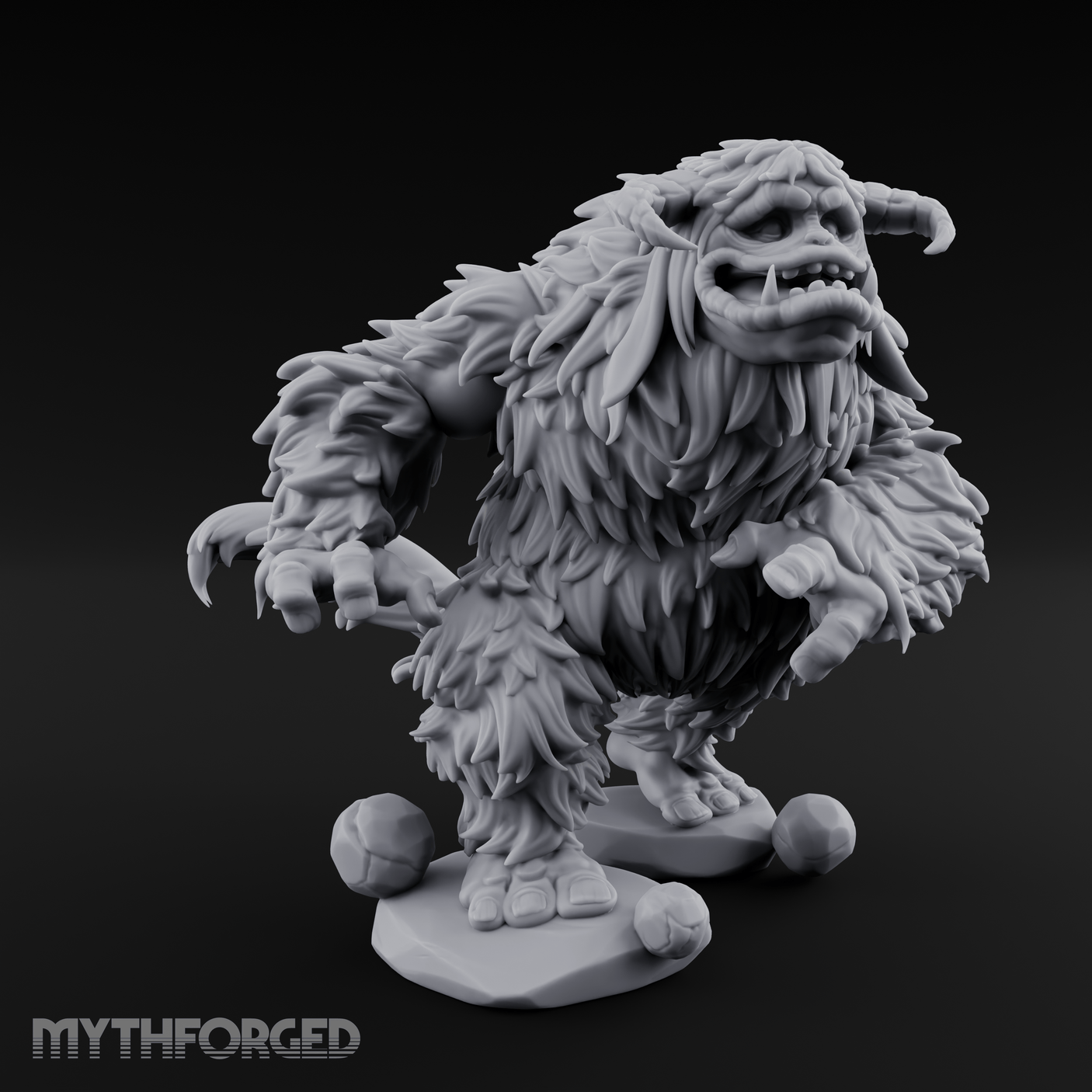 Shaggy And Snarling Owlbear Brute Miniature for Dungeons and Dragons, Pathfinder or other TTRPGs
