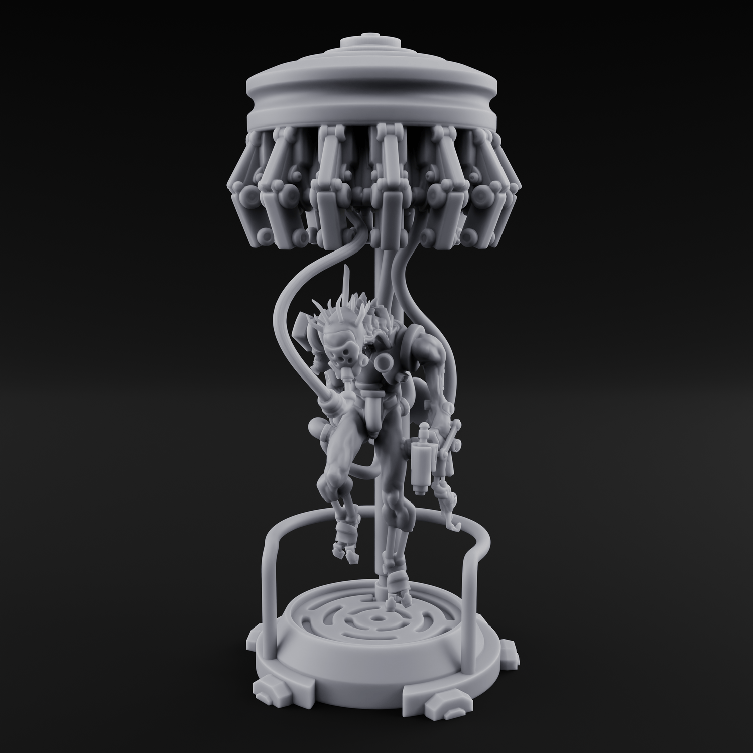 Dangling From The Canopy Necrolinked Wight A Miniature for Dungeons and Dragons, Pathfinder or other TTRPGs