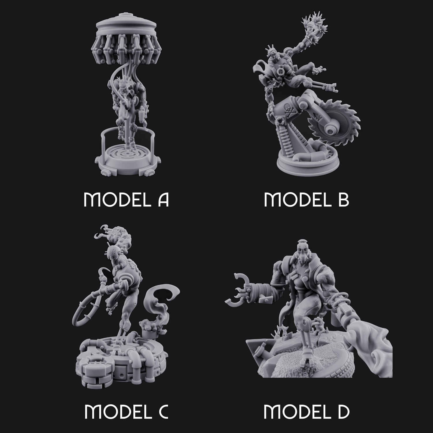 Dangling From The Canopy Necrolinked Wights Miniature for Dungeons and Dragons, Pathfinder or other TTRPGs