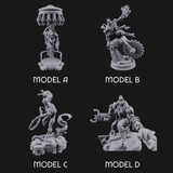 Dangling From The Canopy Necrolinked Wights Miniature for Dungeons and Dragons, Pathfinder or other TTRPGs