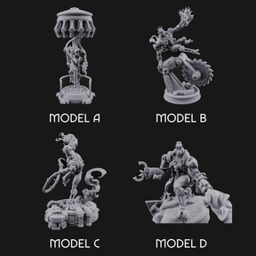 Dangling From The Canopy Necrolinked Wights Miniature for Dungeons and Dragons, Pathfinder or other TTRPGs