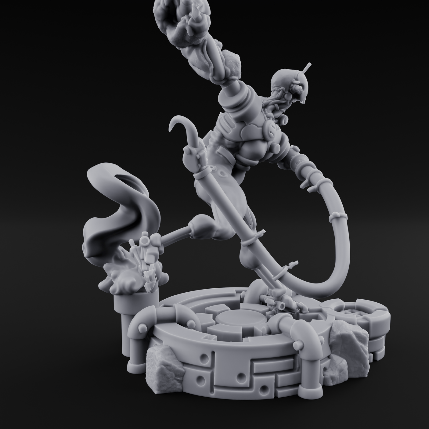 Dangling From The Canopy Necrolinked Wight C Miniature for Dungeons and Dragons, Pathfinder or other TTRPGs