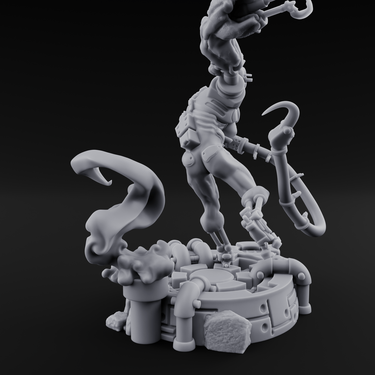 Dangling From The Canopy Necrolinked Wight C Miniature for Dungeons and Dragons, Pathfinder or other TTRPGs