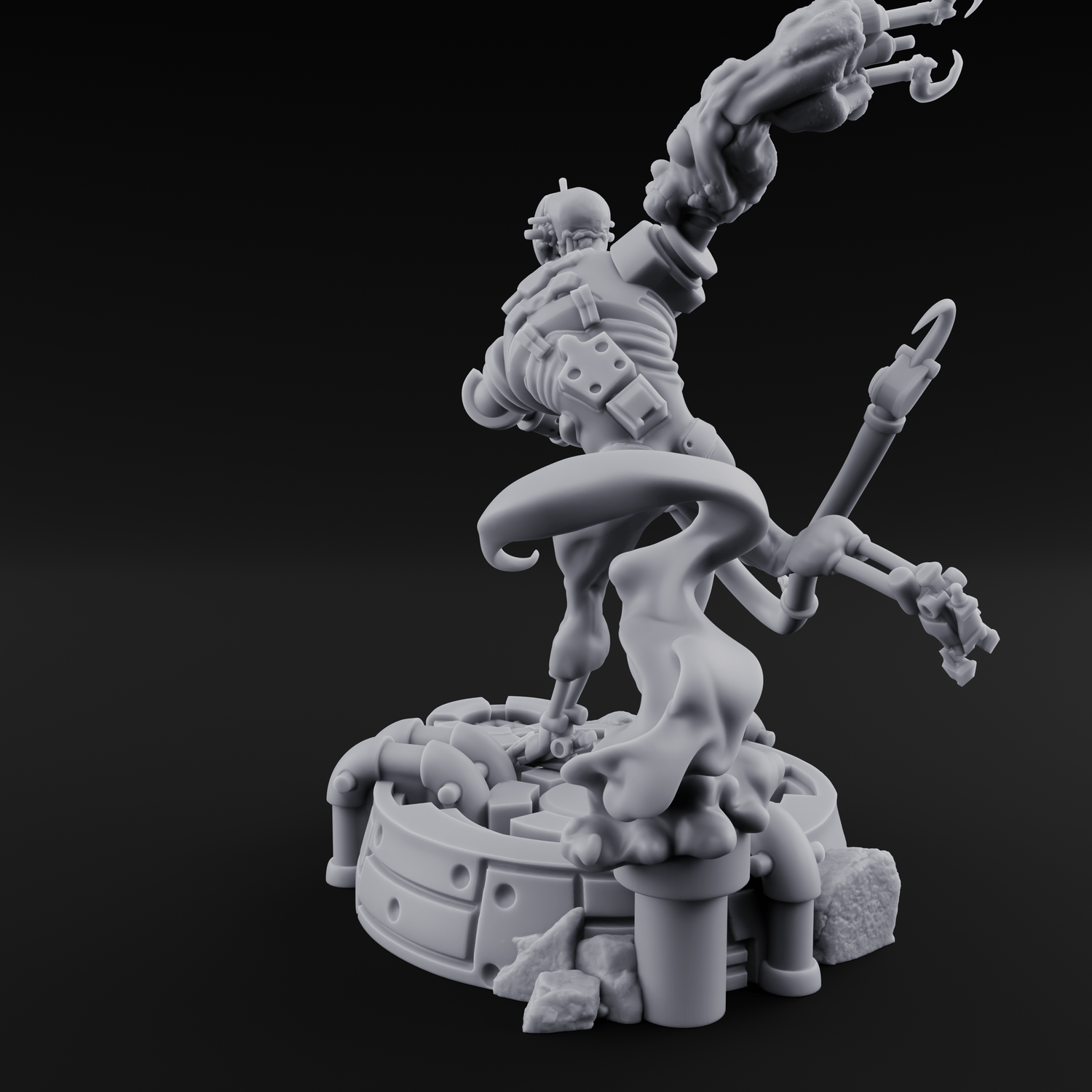 Dangling From The Canopy Necrolinked Wight C Miniature for Dungeons and Dragons, Pathfinder or other TTRPGs