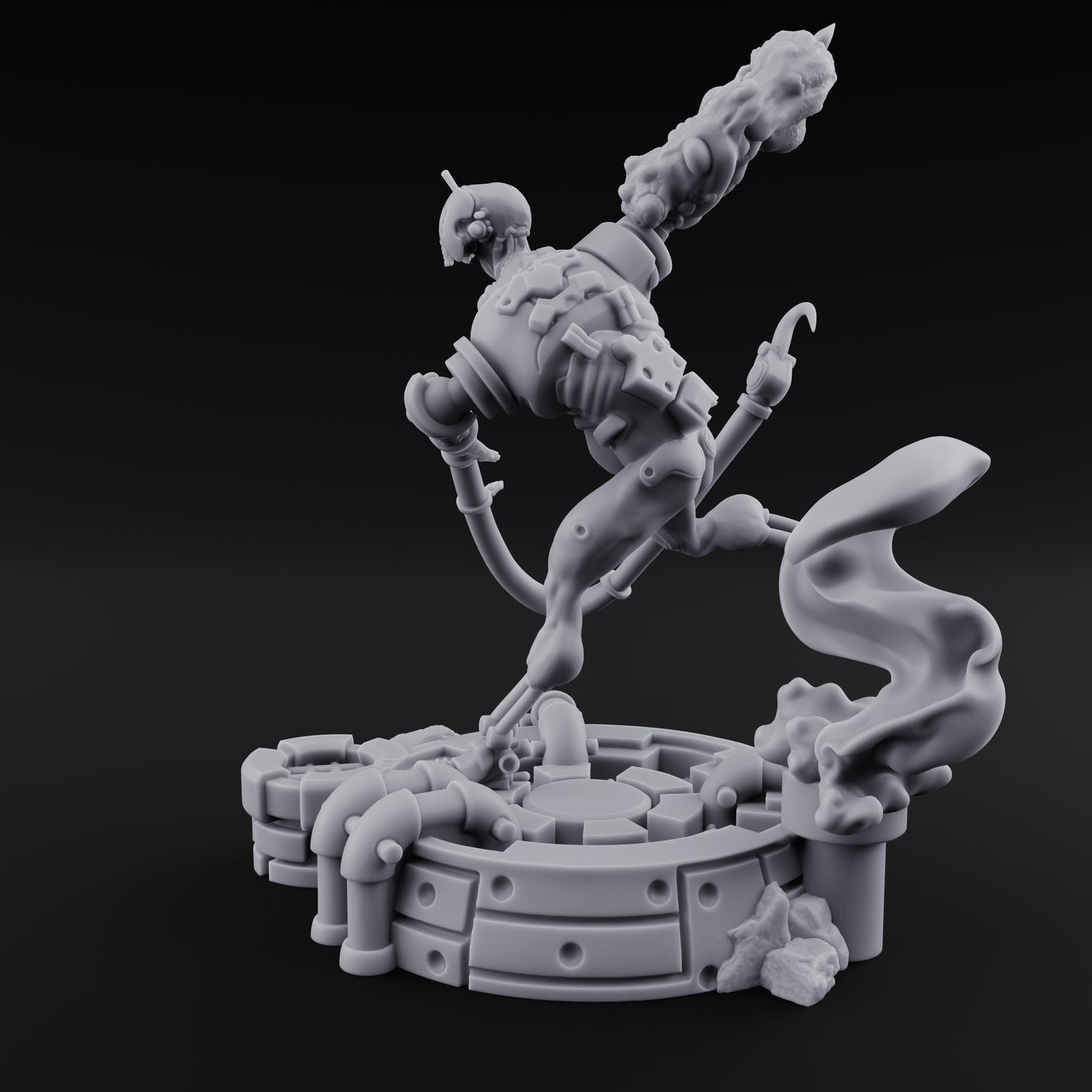 Dangling From The Canopy Necrolinked Wight C Miniature for Dungeons and Dragons, Pathfinder or other TTRPGs