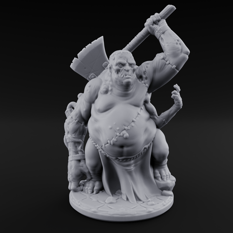 Stitched Together Zombie Abomination Miniature for Dungeons and Dragons, Pathfinder or other TTRPGs