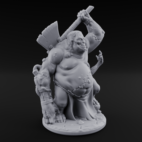 Stitched Together Zombie Abomination Miniature for Dungeons and Dragons, Pathfinder or other TTRPGs