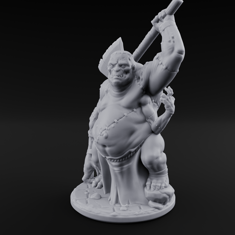 Stitched Together Zombie Abomination Miniature for Dungeons and Dragons, Pathfinder or other TTRPGs