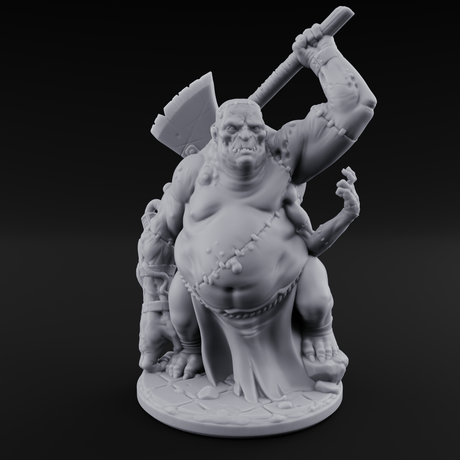 Stitched Together Zombie Abomination Miniature for Dungeons and Dragons, Pathfinder or other TTRPGs