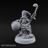Ladle Brandishing Goblin Chef Miniature for Dungeons and Dragons, Pathfinder or other TTRPGs