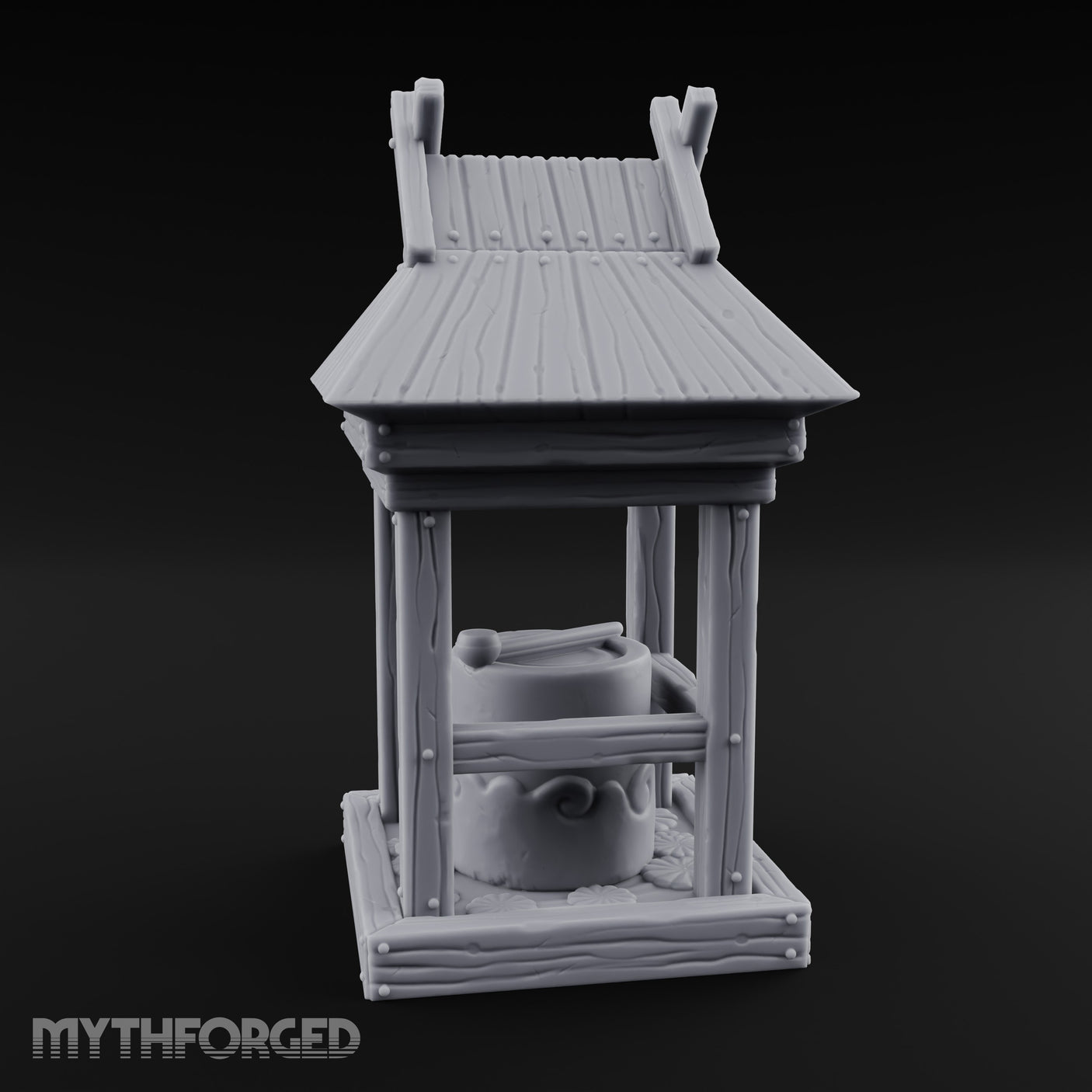 Ladle-Stirred Overflowing-Bowled Covered Water Well gallery 1