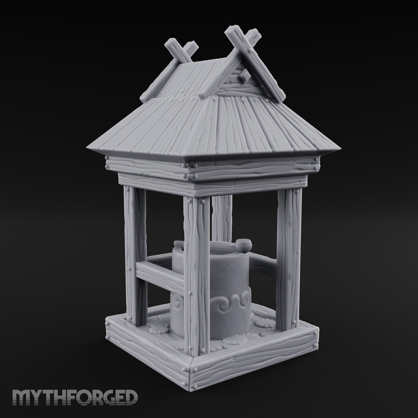 Ladle-Stirred Overflowing-Bowled Covered Water Well gallery 4