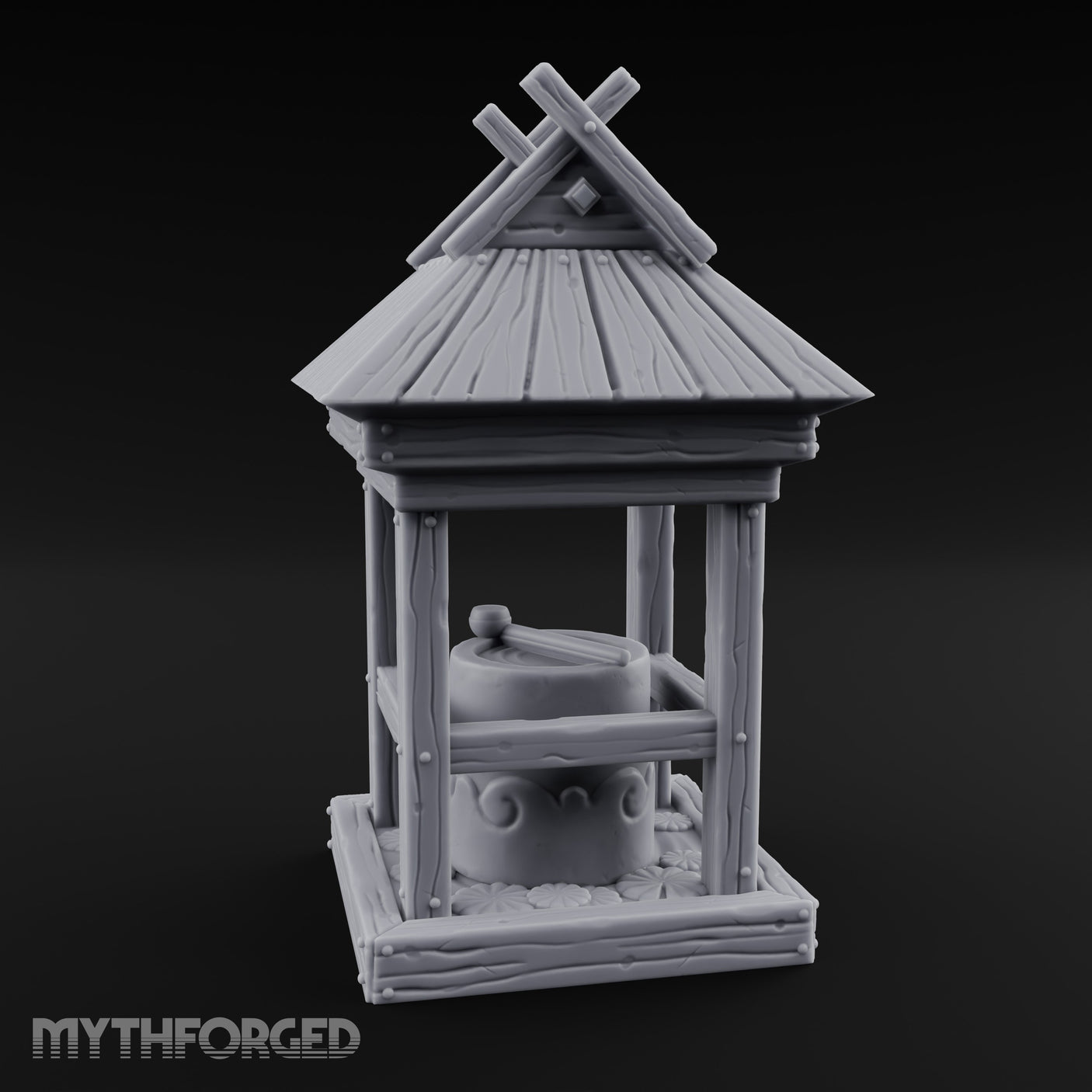 Ladle-Stirred Overflowing-Bowled Covered Water Well gallery 7
