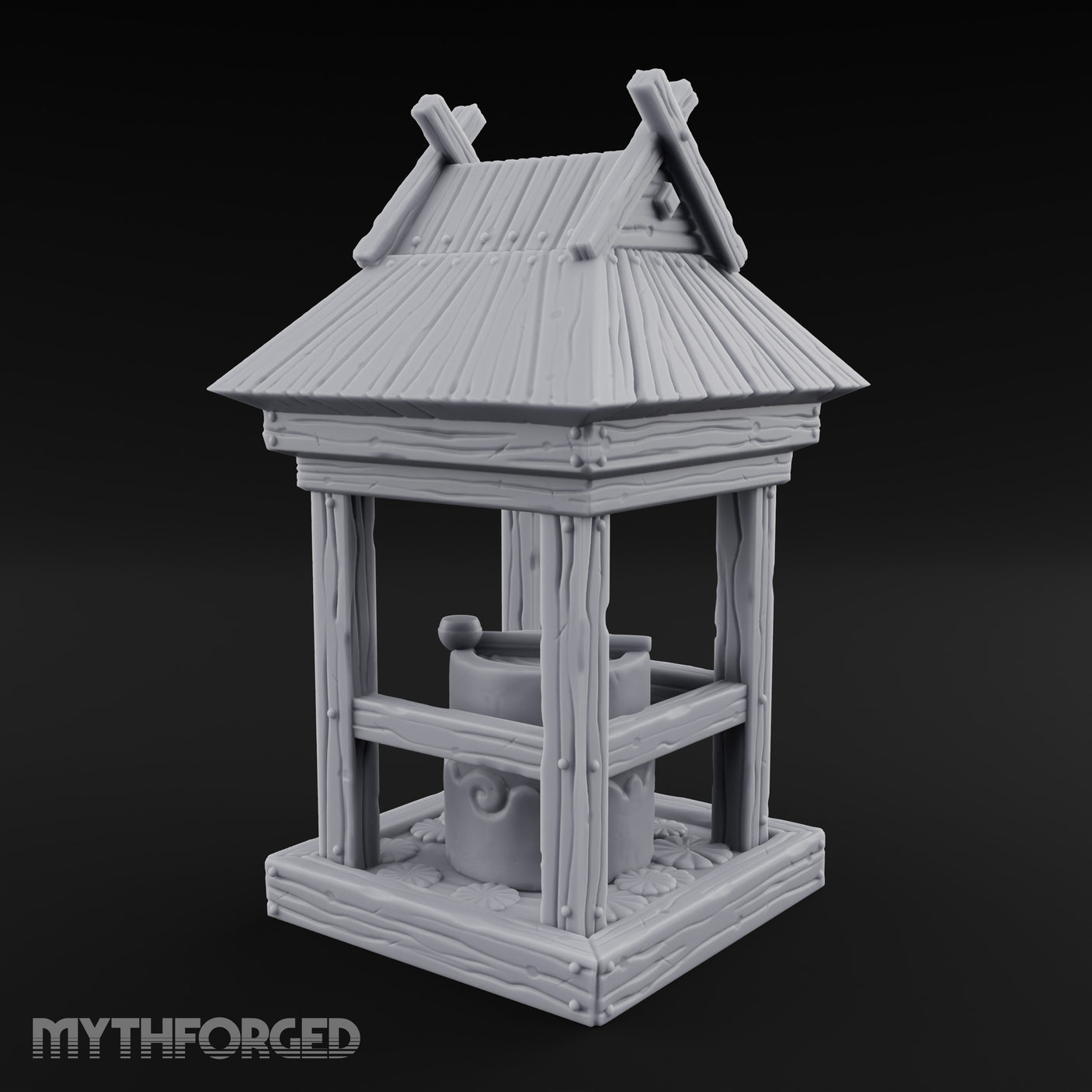Ladle-Stirred Overflowing-Bowled Covered Water Well gallery 8