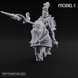 Lance And Sword Charging Human Knight on Horseback C Miniature for Dungeons and Dragons, Pathfinder or other TTRPGs