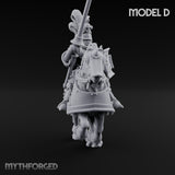 Lance And Sword Charging Human Knight on Horseback D Miniature for Dungeons and Dragons, Pathfinder or other TTRPGs