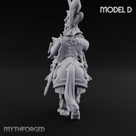 Lance And Sword Charging Human Knight on Horseback D Miniature for Dungeons and Dragons, Pathfinder or other TTRPGs
