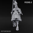 Lance And Sword Charging Human Knight on Horseback E Miniature for Dungeons and Dragons, Pathfinder or other TTRPGs